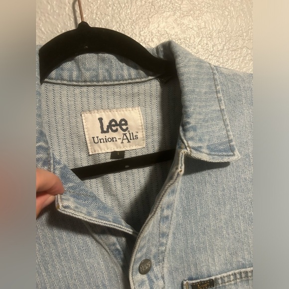 NEW free people Lee Vintage Modern Union Alls Coveralls Jumpsuit Light Wash - Picture 7 of 13